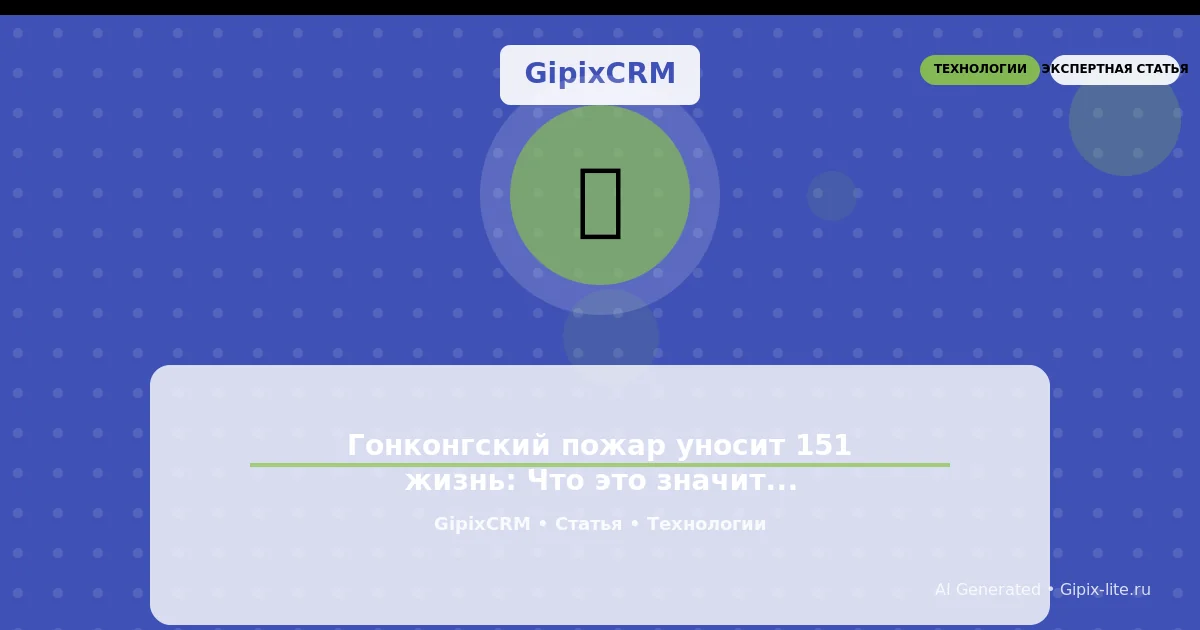 Изображение к статье: Гонконгский пожар уносит 151 жизнь: Что это значит для автосервисов и как подг