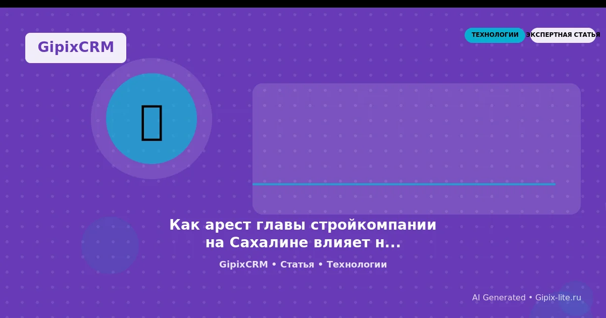 Изображение к статье: Как арест главы стройкомпании на Сахалине влияет на автосервисный бизнес: урок
