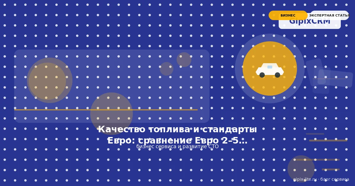 Статья «Качество топлива и стандарты Евро: сравнение Евро 2–5 в 2026 году» — бизнес сервиса и раз...