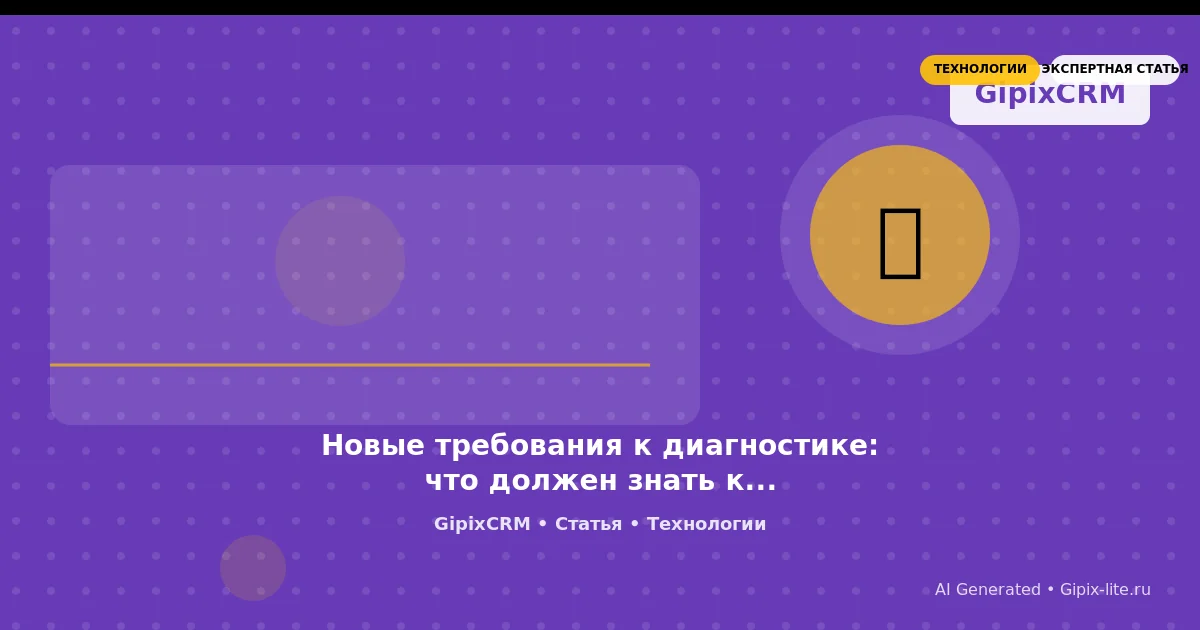 Изображение к статье: Новые требования к диагностике: что должен знать каждый автосервис в 2025 году