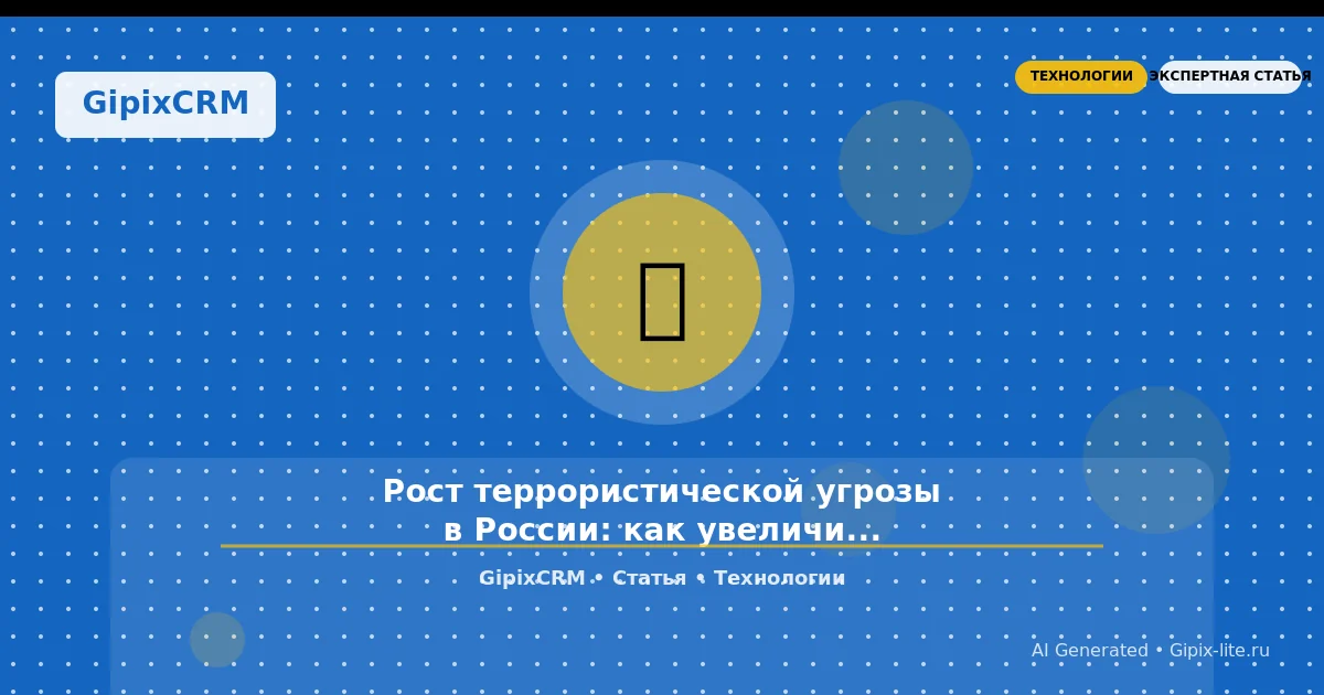 Изображение к статье: Рост террористической угрозы в России: как увеличившиеся преступления влияют н