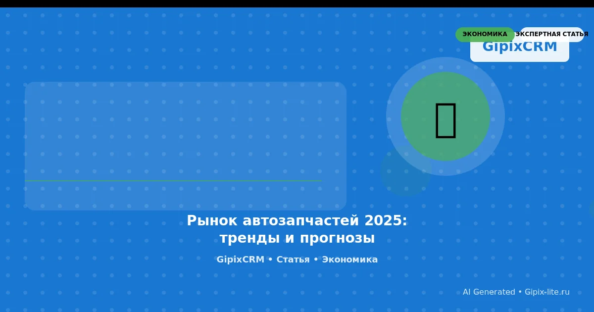 Изображение к статье: Рынок автозапчастей 2025: тренды и прогнозы
