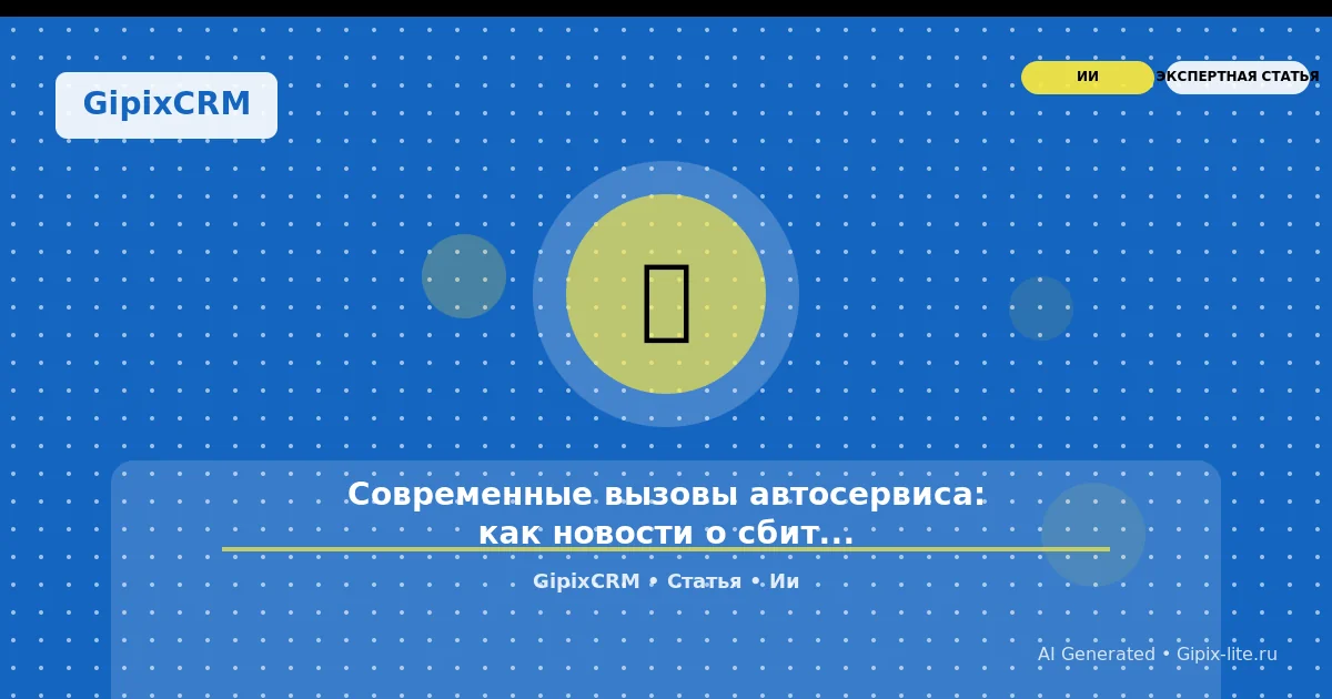 Изображение к статье: Современные вызовы автосервиса: как новости о сбитых беспилотниках влияют на р