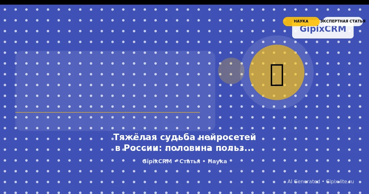 Изображение к статье: Тяжёлая судьба нейросетей в России: половина пользователей спорит с ИИ, ещё 12