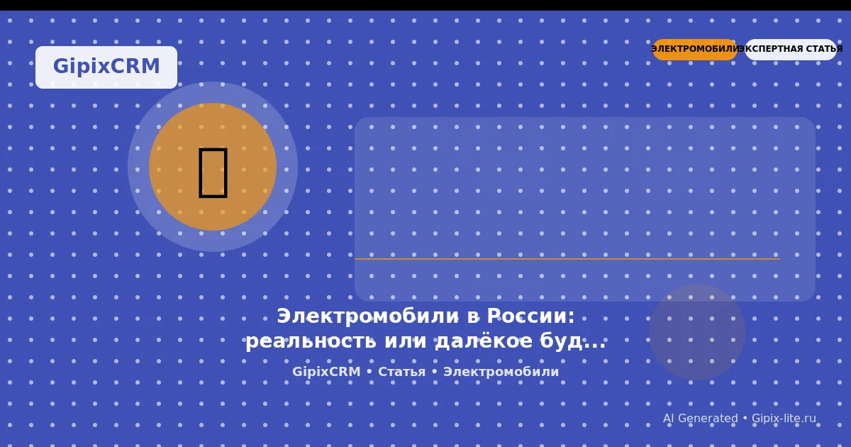 Изображение к статье: Электромобили в России: реальность или далёкое будущее?
